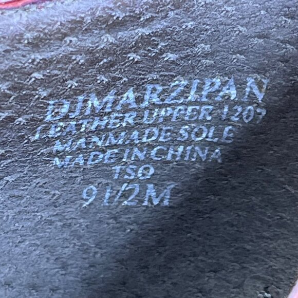 Circa Joan & David Women’s Red Patent Leather Marzipan Square Toe Heels 9.5M - Picture 7 of 12